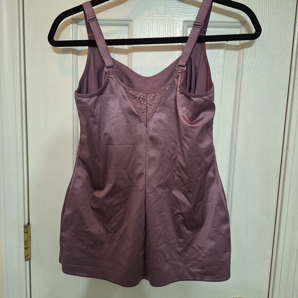 Ruby Ribbon size 44 Lace Cami purple support shapewear - Picture 3 of 5